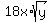 18x%2Asqrt%28y%29