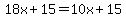 18x%2B15=10x%2B15