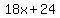 18x%2B24