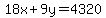 18x%2B9y=4320