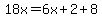 18x=6x%2B2%2B8