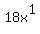 18x%5E1