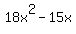 18x%5E2-15x