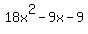 18x%5E2-9x-9