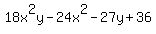 18x%5E2y-24x%5E2-27y%2B36