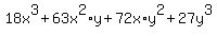 18x%5E3%2B63x%5E2%2Ay%2B72x%2Ay%5E2%2B27y%5E3