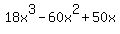 18x%5E3-60x%5E2%2B50x
