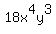 18x%5E4y%5E3