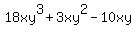 18xy%5E3%2B3xy%5E2-10xy