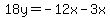 18y=-12x-3x