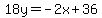 18y=-2x%2B36