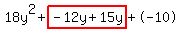 18y%5E2%2Bhighlight%28-12y%2B15y%29%2B-10
