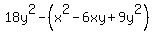 18y%5E2-%28x%5E2-6xy%2B9y%5E2%29