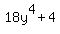 18y%5E4%2B4