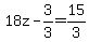18z-3%2F3+=+15%2F3