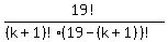 19%21%2F%28%28k%2B1%29%21%2A%2819-%28k%2B1%29%29%21%29