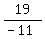 19%2F%28-+11%29