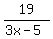 19%2F%283x+-+5%29