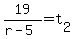 19%2F%28r-5%29=t%5B2%5D