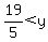 19%2F5%3Cy