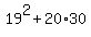 19%5E2%2B20%2A30