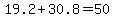 19.2%2B30.8=50