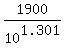 1900%2F10%5E1.301