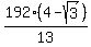 192%284-sqrt%283%29%29%2F13