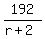 192%2F%28r%2B2%29