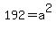 192+=+a%5E2