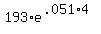 193+%2A+e%5E%28.051%2A4%29