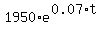 1950%2Ae%5E%280.07%2At%29