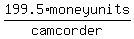 199.5%2Amoneyunits%2Fcamcorder