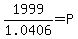 1999%2F1.0406+=+P