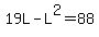 19L-L%5E2=88