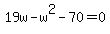 19w-w%5E2-70=0
