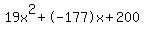 19x%5E2%2B-177x%2B200