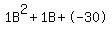 1B%5E2%2B1B%2B-30