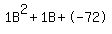 1B%5E2%2B1B%2B-72