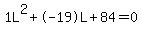 1L%5E2%2B-19L%2B84+=+0