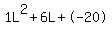 1L%5E2%2B6L%2B-20