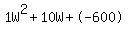 1W%5E2%2B10W%2B-600