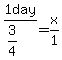 1day%2F%283%2F4%29+=+x%2F1