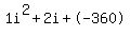 1i%5E2%2B2i%2B-360
