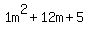 1m%5E2%2B12m%2B5