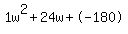 1w%5E2%2B24w%2B-180