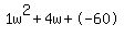 1w%5E2%2B4w%2B-60