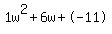 1w%5E2%2B6w%2B-11