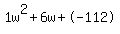 1w%5E2%2B6w%2B-112