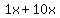 1x%2B10x